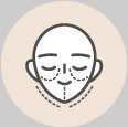 얼굴 윤곽 아이콘