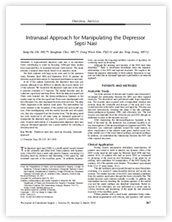 논문 Intranasal Approach for Manipulating the Depressor Septi Nasi